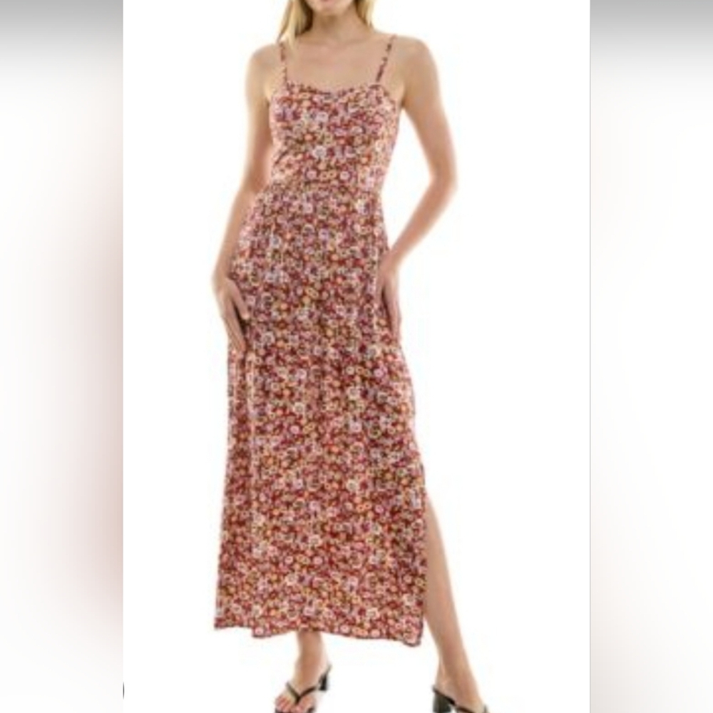 Wish Multicolor Floral Maxi Dress